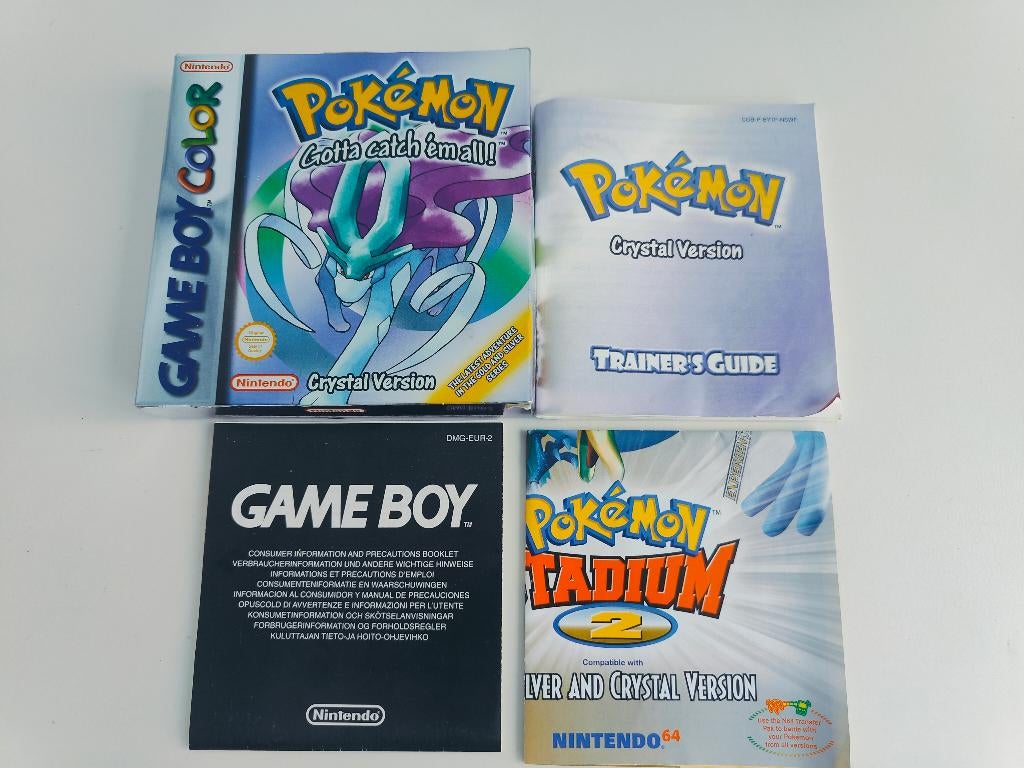 Pokémon Crystal Nintendo Gameboy Color GBC, Spelcomputers en Games, Games | Nintendo Game Boy, Zo goed als nieuw, Avontuur en Actie