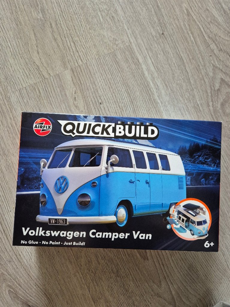 Airfix Quickbuild VW volkswagen Camper Van blauw wit, Ophalen of Verzenden, Nieuw