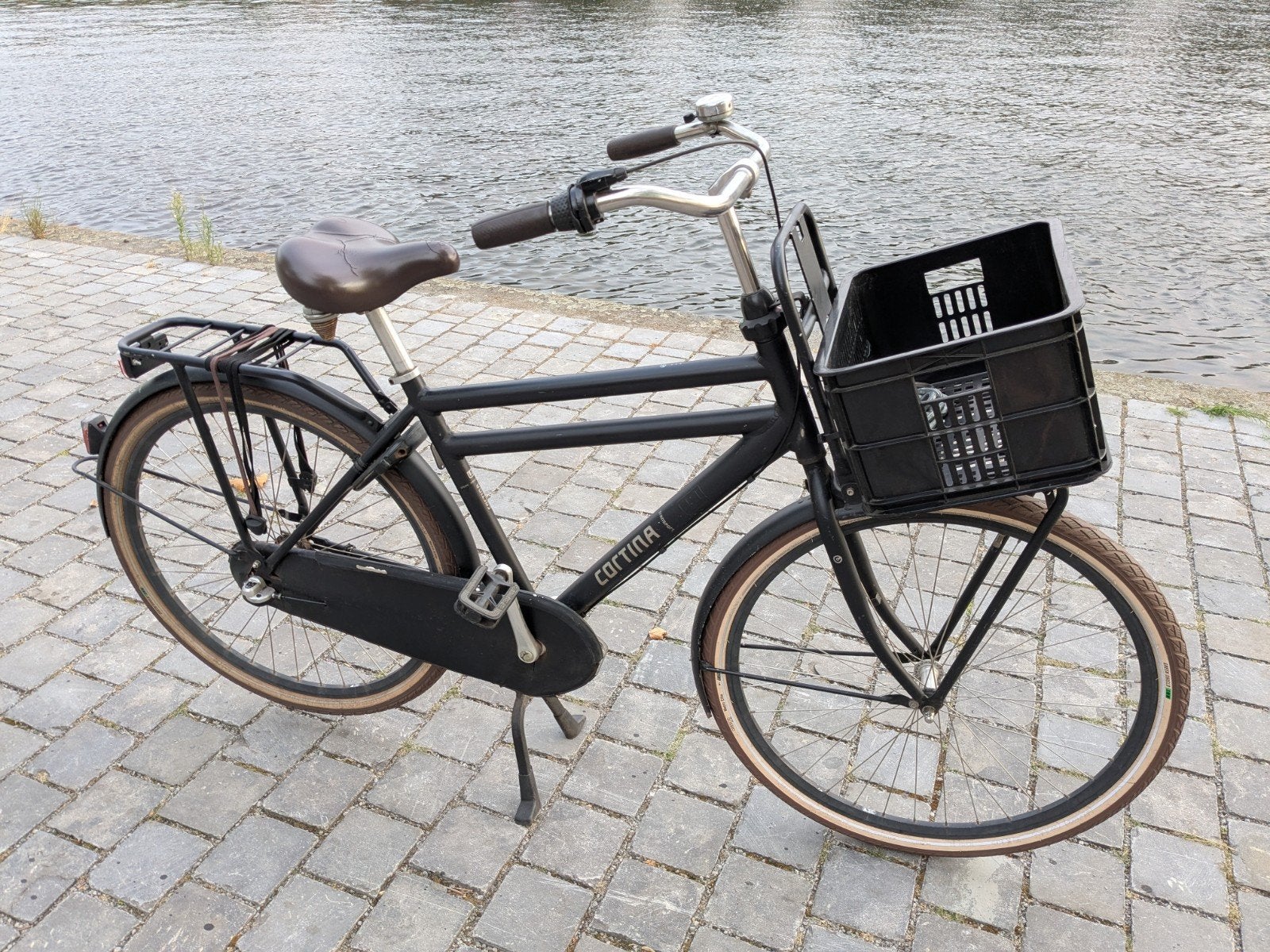 Cortina fiets met krat en 3 versnellingen, 26inch, Terugtraprem, Versnellingen, Ophalen, Overige merken
