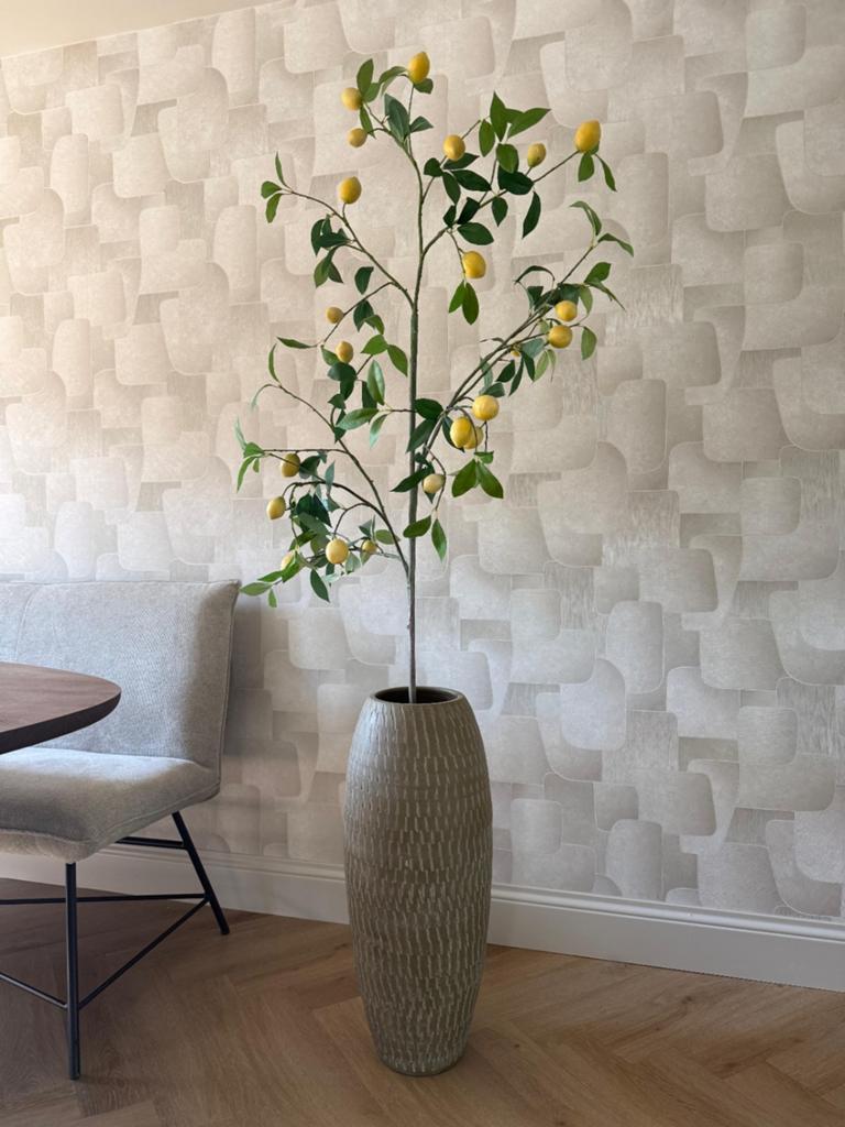 Citroenboom kunstplant - 180cm hoog, Binnen, Groen, Kunstplant, Zo goed als nieuw