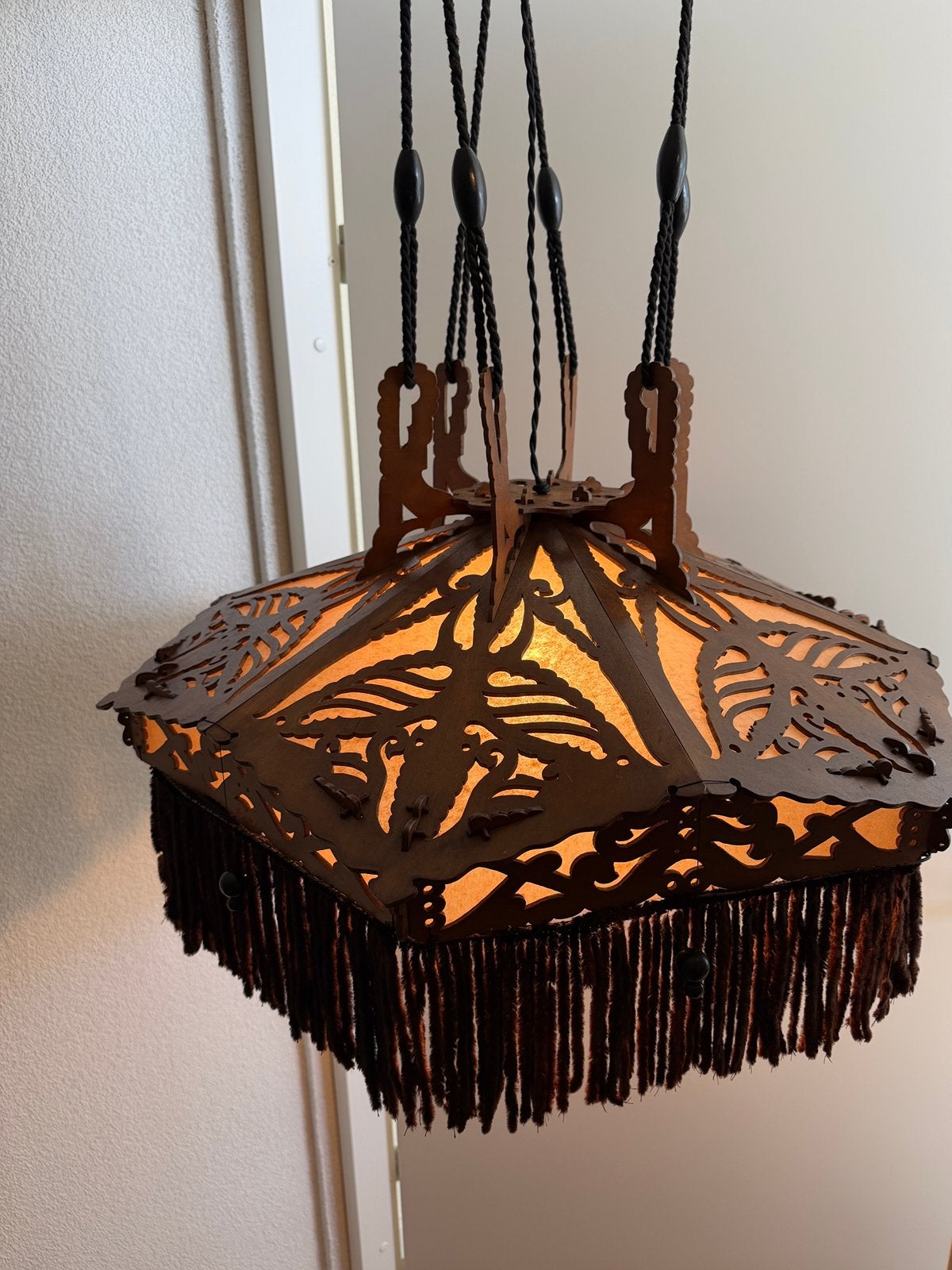 Art Deco Amsterdamse School hanglamp, Ophalen