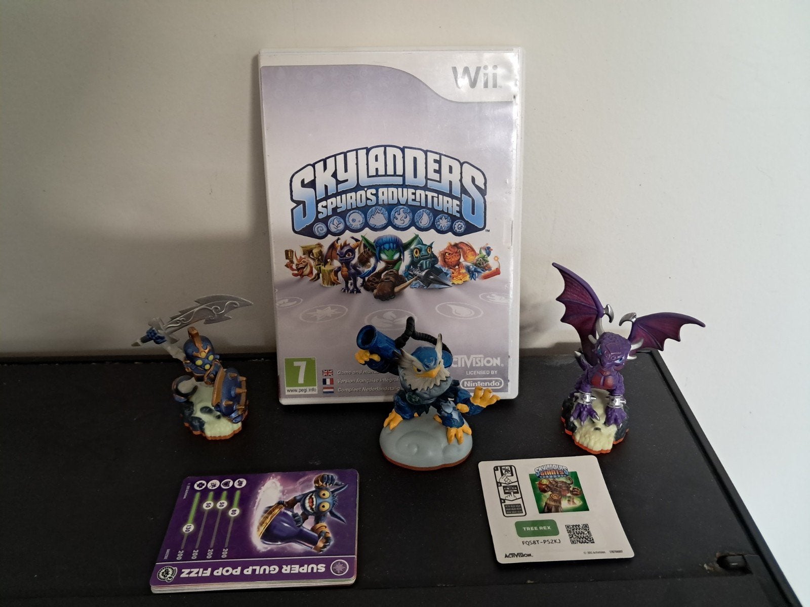 Skylanders Spyro's Adventure Wii met figuren en kaarten, Avontuur en Actie, Gebruikt, 2 spelers, Ophalen of Verzenden