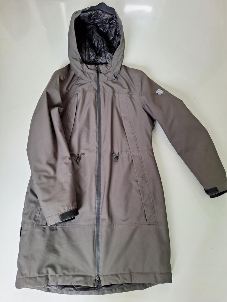 Mooie groene Reset jas L 40 42, Kleding | Dames, Jassen | Winter, Zo goed als nieuw, Maat 42/44 (L), Groen, Ophalen of Verzenden