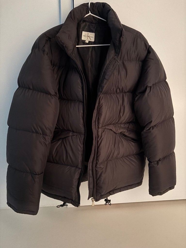Vintage Calvin Klein bomber Jack zwart - Jaren 80, Calvin Klein, Zwart, Maat 56/58 (XL), Ophalen of Verzenden