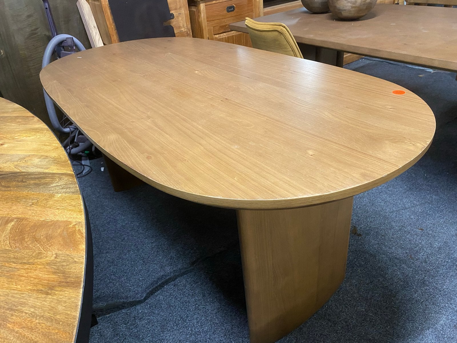 Tafel Dex licht eiken Deens ovaal 180x90, Ophalen, Eikenhout, Nieuw, 50 tot 100 cm