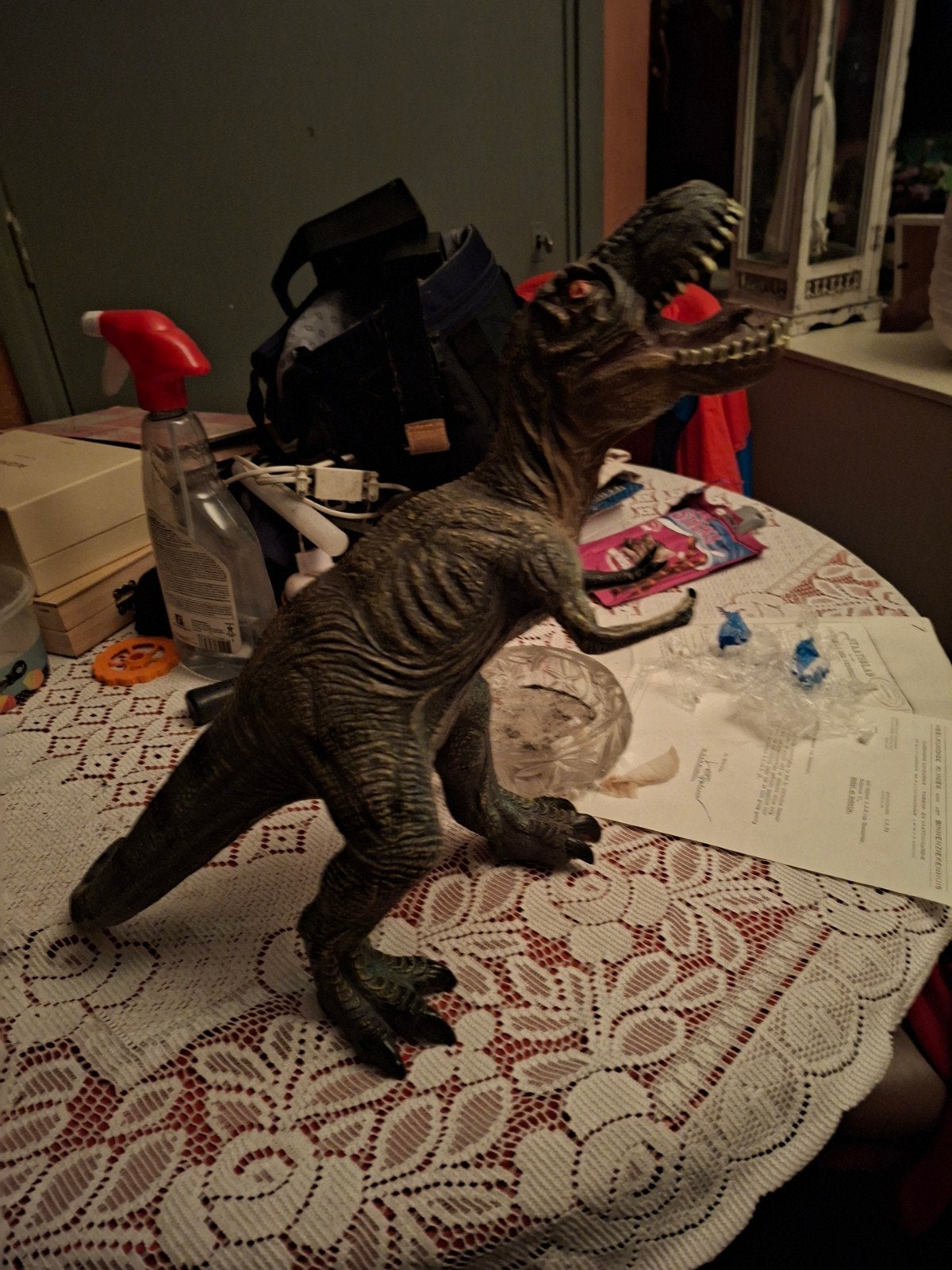 Grote realistische T-Rex dinosaurus speelgoedfiguur, Kinderen en Baby's, Ophalen, Zo goed als nieuw