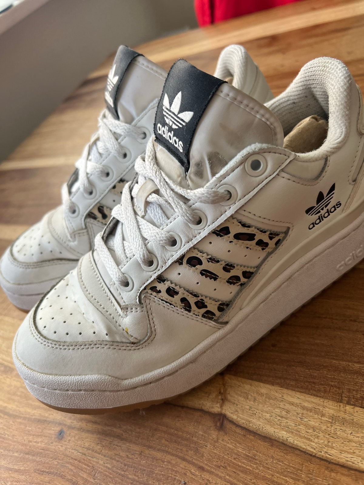 Adidas Originals Forum Bold Stripes - Maat 38 2/3, Wit, Ophalen of Verzenden, Sneakers of Gympen, Gedragen