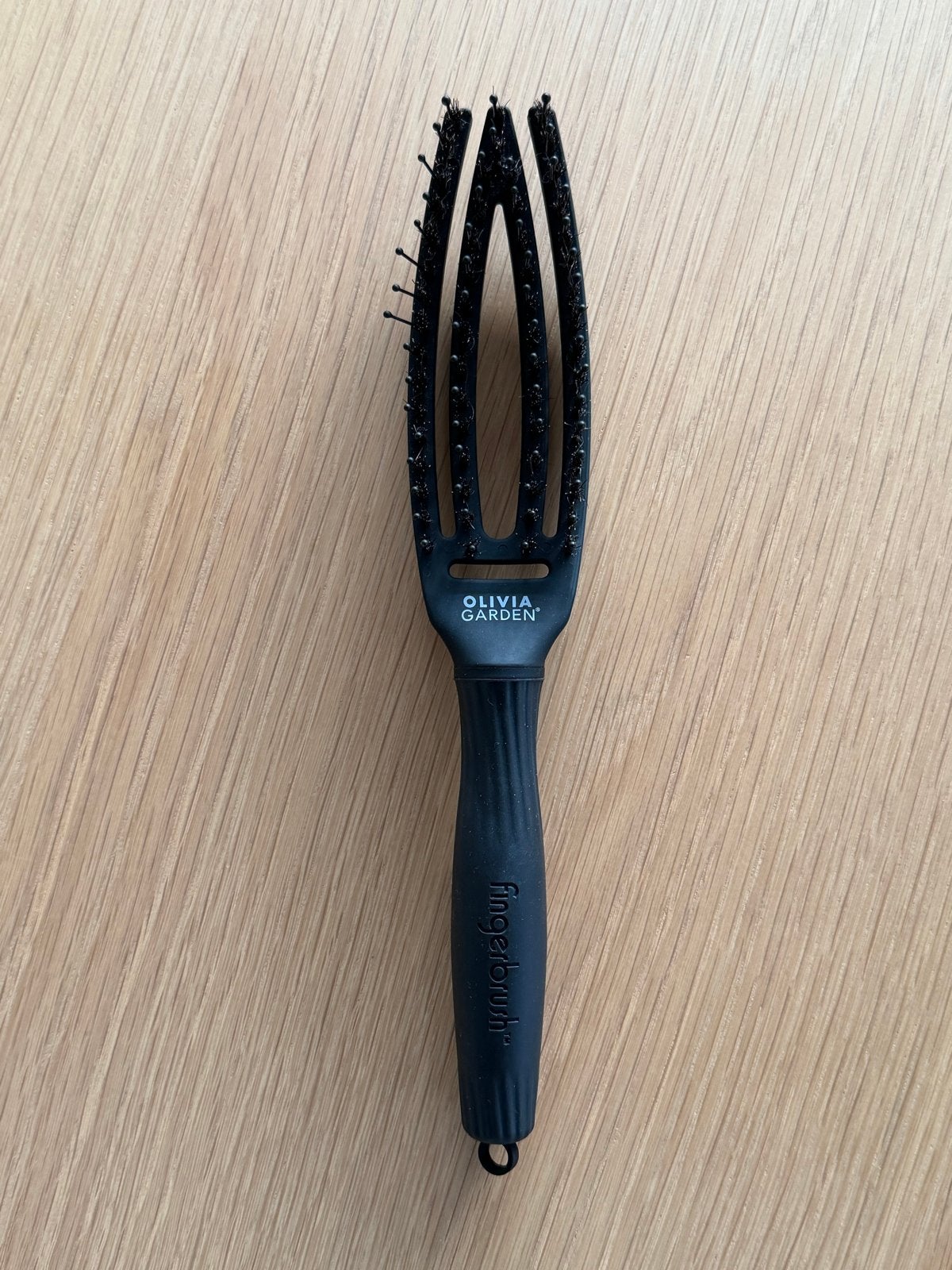 Olivia Garden Fingerbrush - Zwart, Sieraden, Tassen en Uiterlijk, Ophalen of Verzenden, Zo goed als nieuw, Kam of Borstel