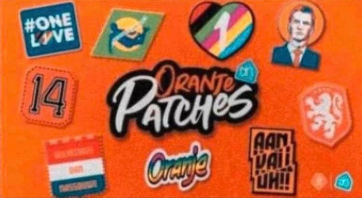 AH - oranje patches. Leuk voor het WK, Albert Heijn, Ophalen of Verzenden