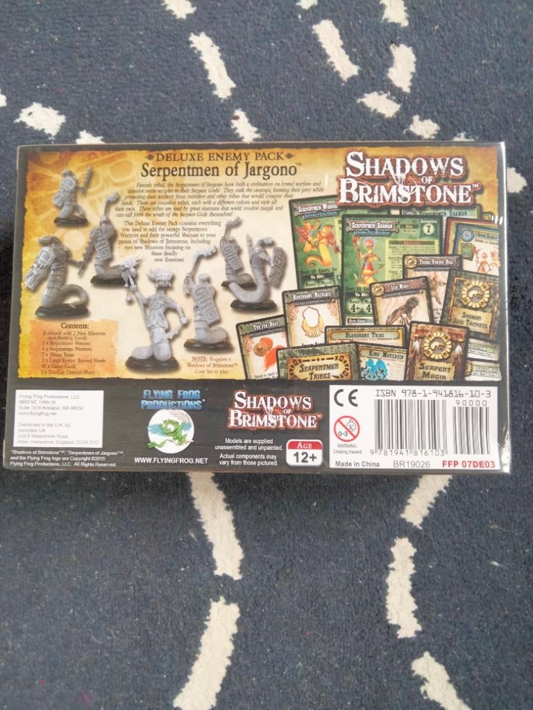 Shadows of Brimstone met uitbreidingen, Drie of vier spelers, Ophalen, Nieuw, Flying Frog Productions