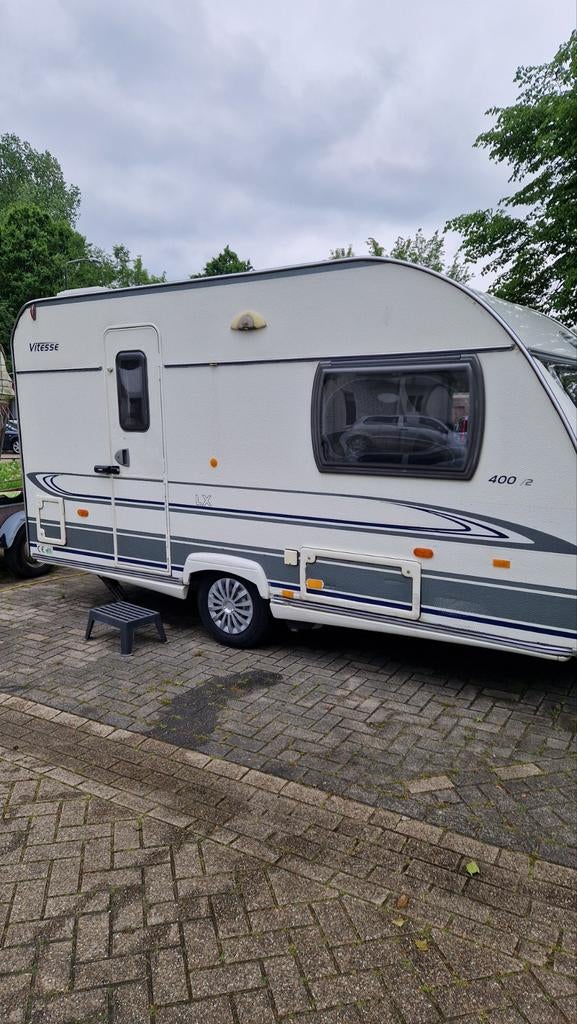 Beyerland Vitesse 403B  bj 2007, Caravans en Kamperen, Caravans, Omvormbare zithoek, Treinzit, 750 - 1000 kg, Particulier
