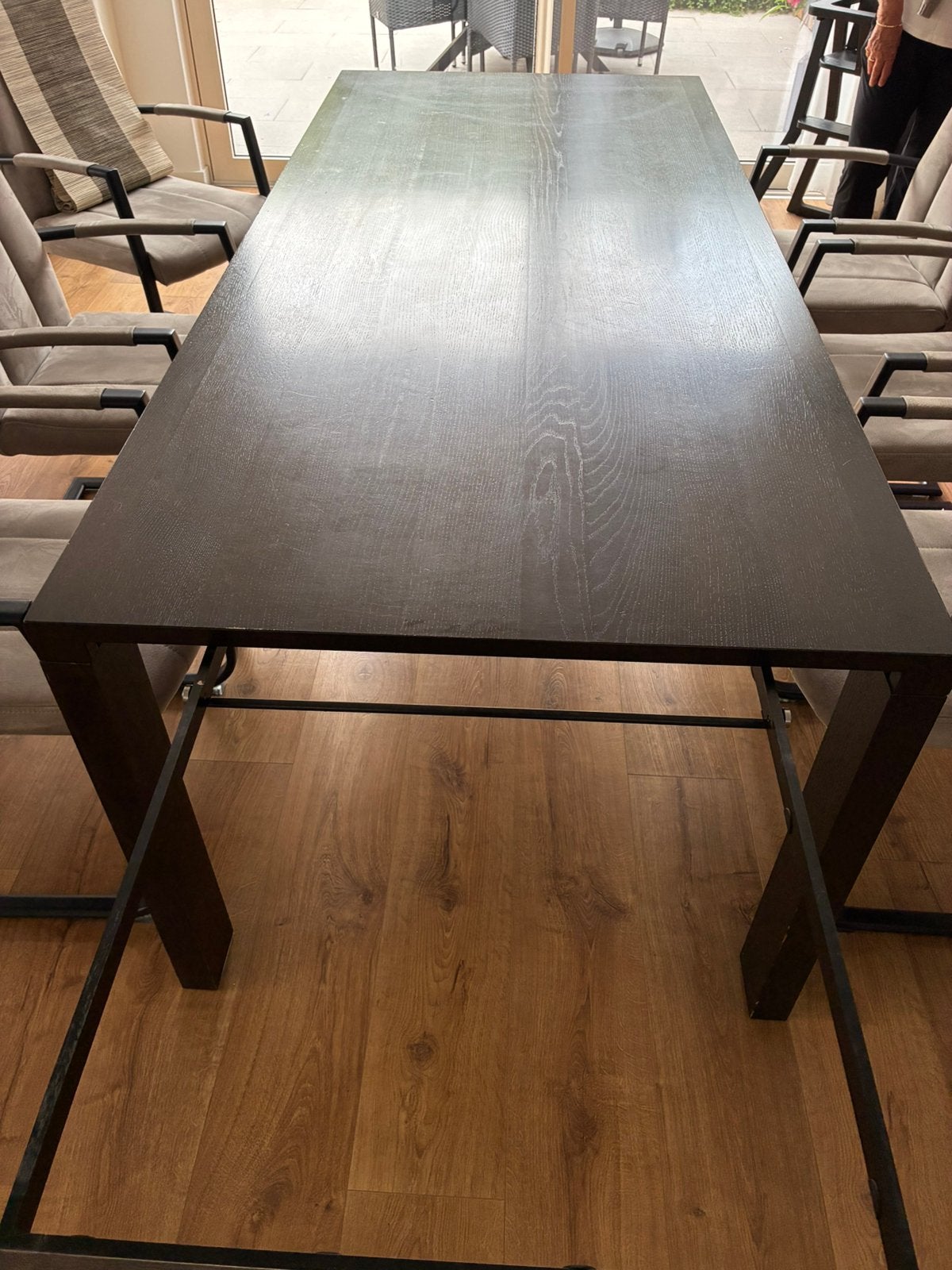 Eetkamer tafel, Ophalen, 50 tot 100 cm, Zo goed als nieuw, 150 tot 200 cm