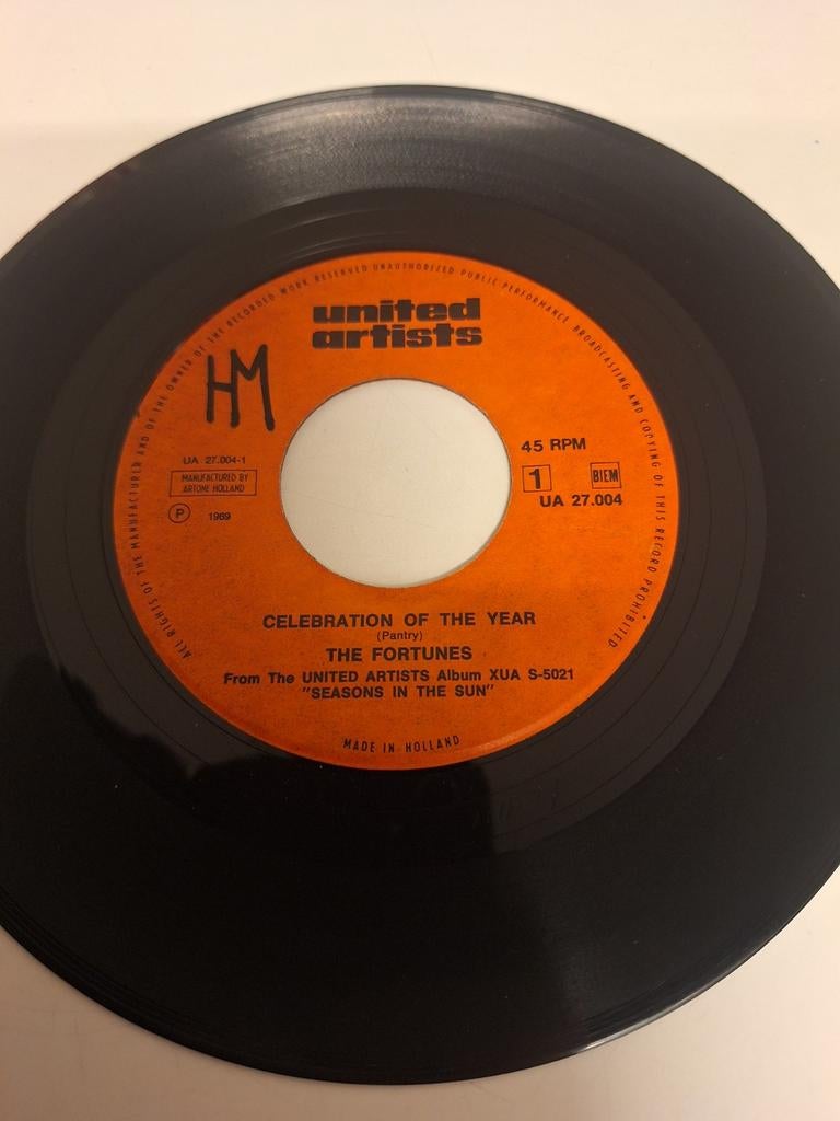 The Fortunes - Celebration of the Year, 1969., Cd's en Dvd's, Vinyl | Pop, Verzenden, 1960 - 1969, 7 inch