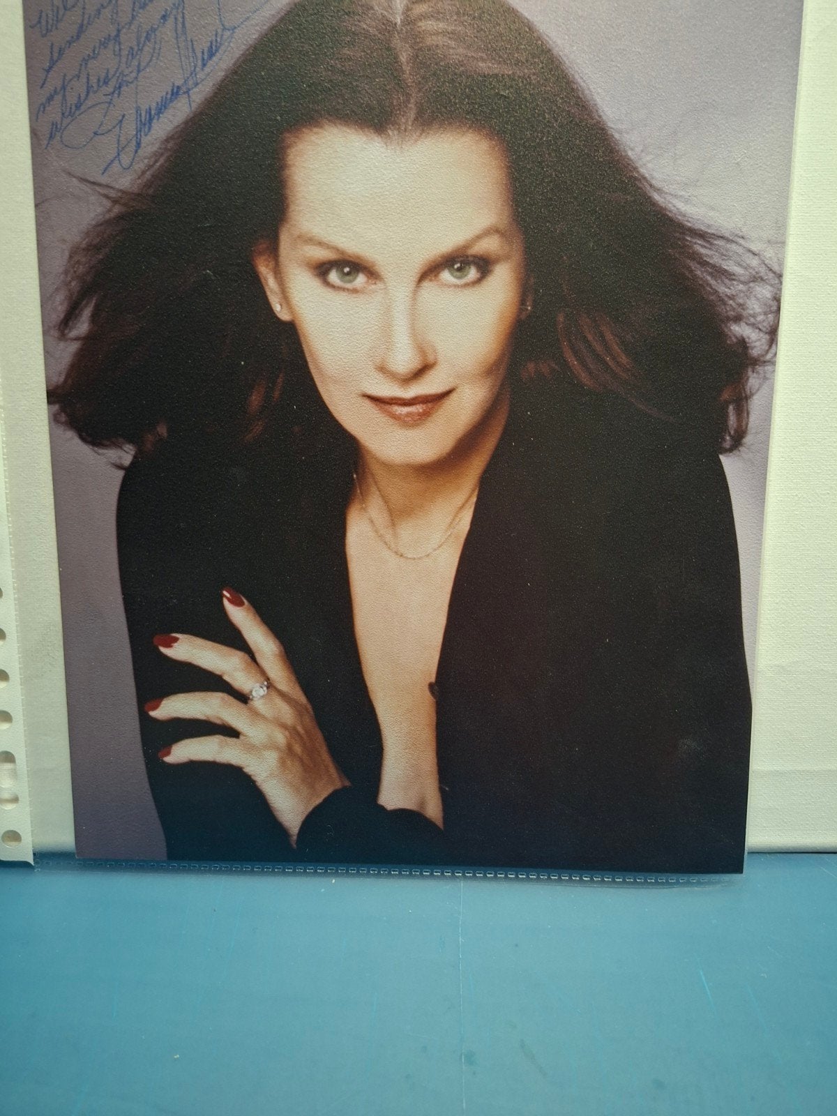 VERONICA HAMEL ACTRESS USA, Verzamelen, Muziek, Artiesten en Beroemdheden, Verzenden, Nieuw, Foto of Kaart, Gesigneerd