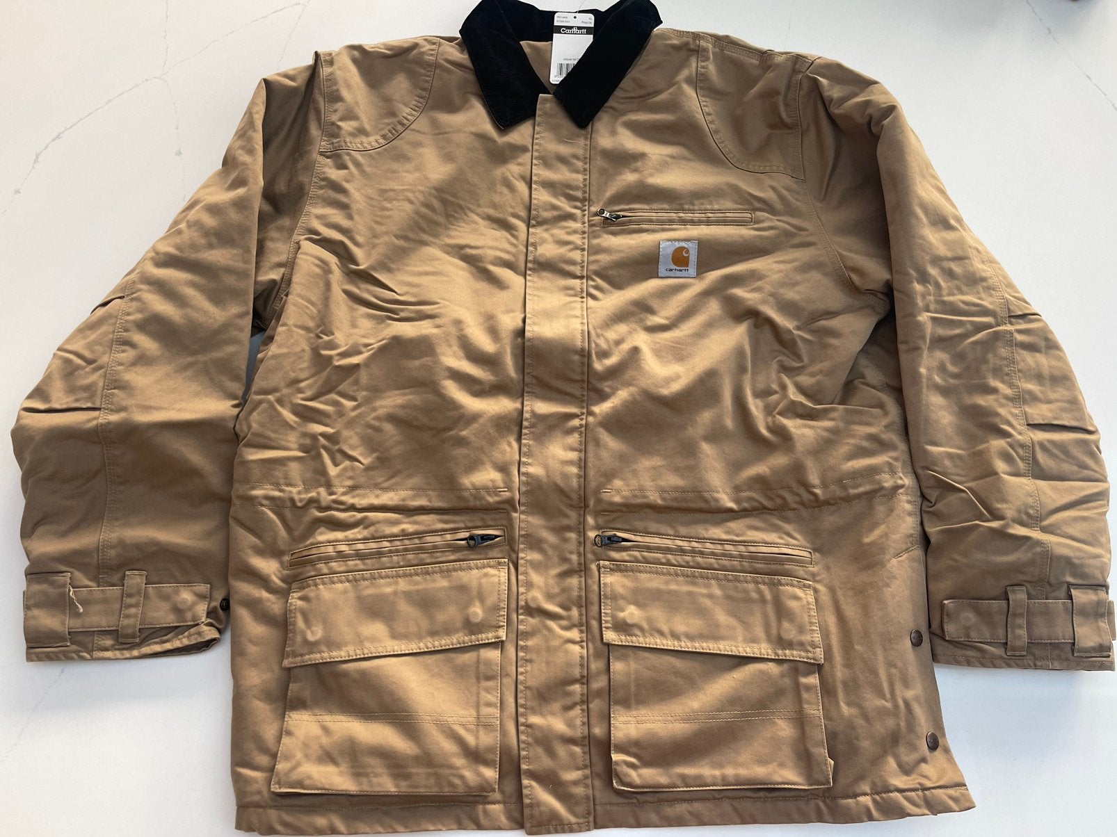 Carhartt EC069 herfst winter Utility Jacket XL Regular Khaki, Ophalen of Verzenden, Nieuw, Maat 56/58 (XL), Bruin