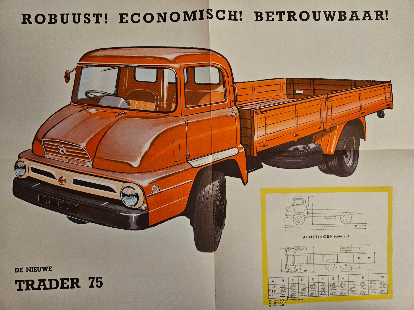 Brochure Thames Trader 75 1958, Ophalen of Verzenden, Zo goed als nieuw, Overige merken