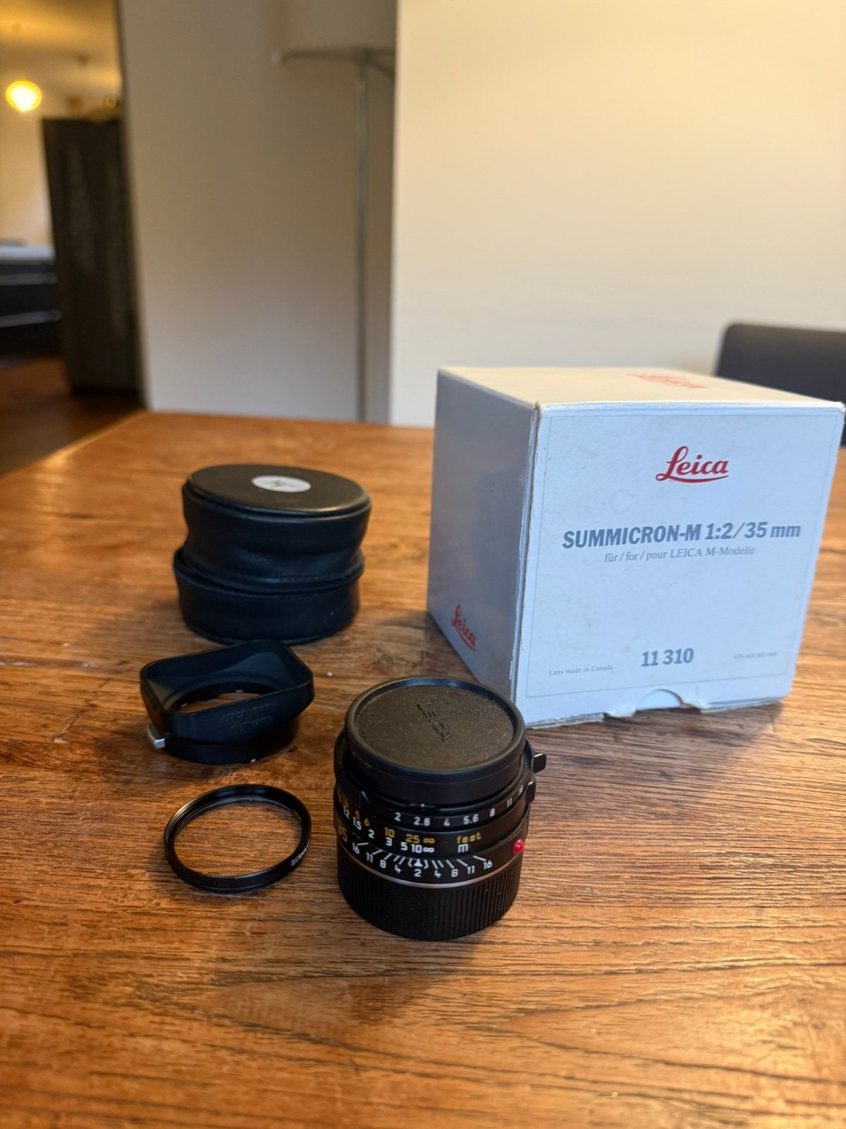 Leica-m summicron 35mm 4th kob, Ophalen, 35 mm, Groothoeklens, Zo goed als nieuw