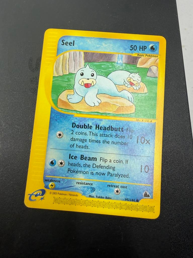Pokémon Kaart Seel 95/144 Skyridge 2003, Ophalen of Verzenden, Gebruikt, Losse kaart