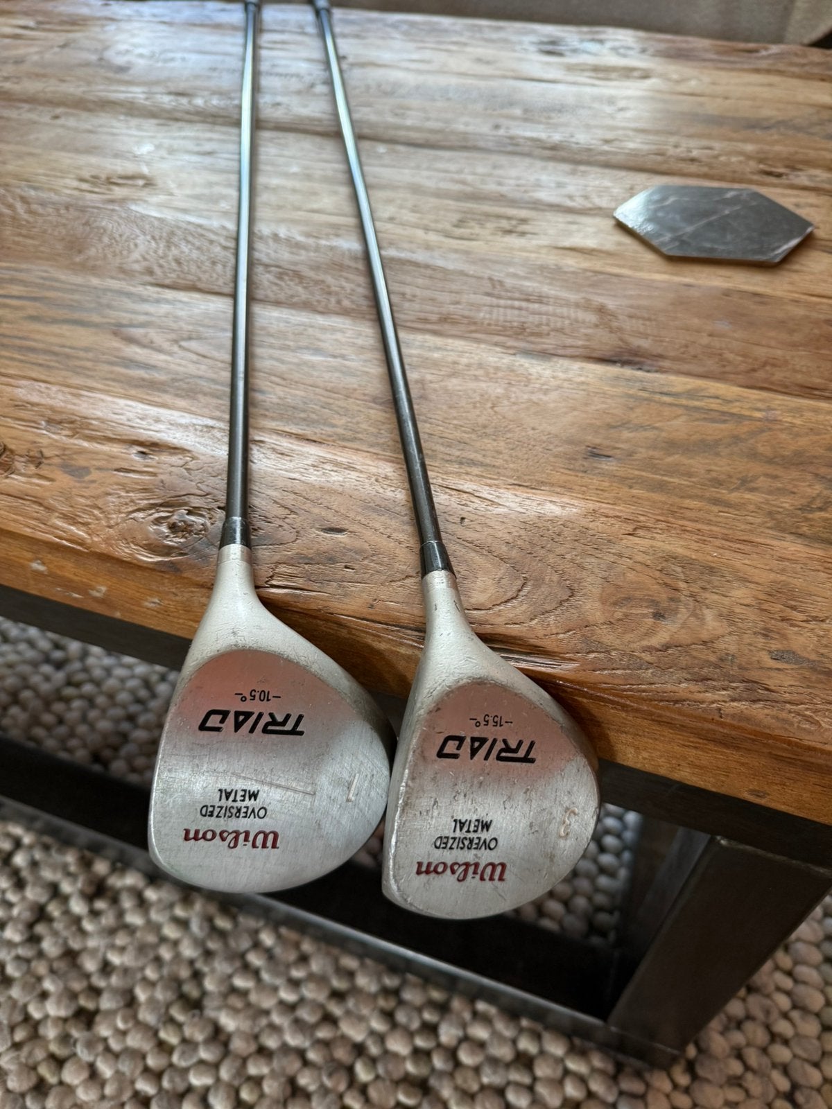 Houten 1 en 3 Wilson clubs rechtshandig, Sport en Fitness, Golf, Ophalen, Gebruikt, Club, Overige merken