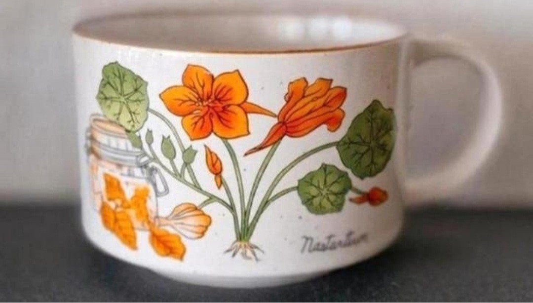 Soepkom Wilde Bloemen, Ophalen of Verzenden, Zo goed als nieuw, Overige stijlen, Kom(men)
