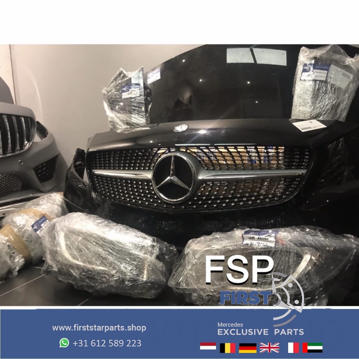 W176 FACELIFT AMG VOORKOP Mercedes A KLASSE COMPLEET FRONT 2, Gebruikt, -, Voor, Ophalen of Verzenden