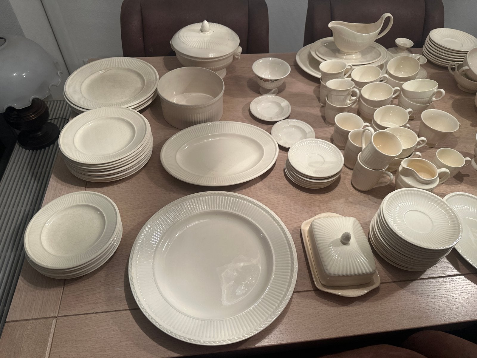 Uitgebreid Wedgwood Edme servies - 100+ delig, Huis en Inrichting, Ophalen, Gebruikt, Klassiek, Wedgwood