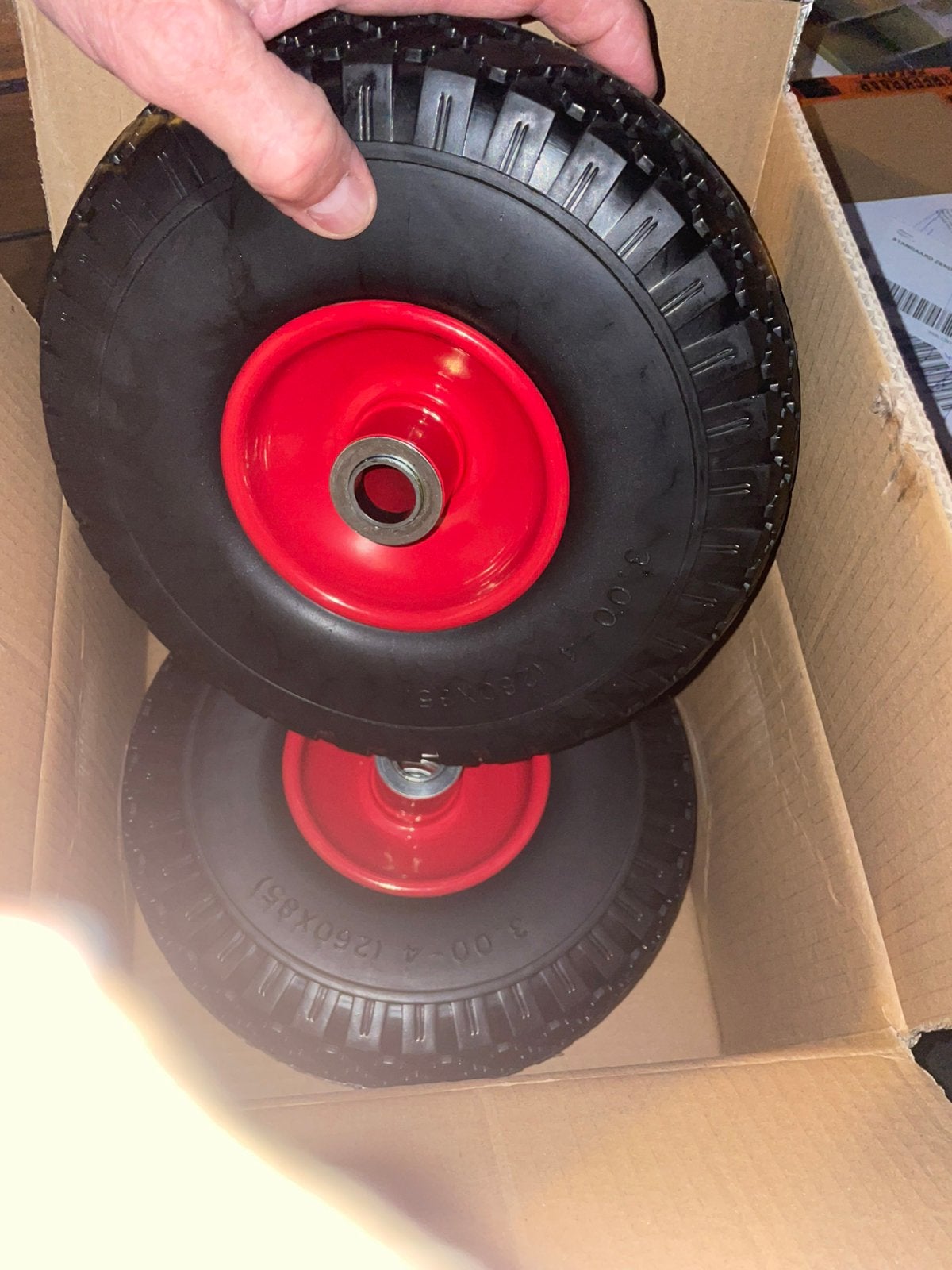 Steekwagen wiel massief, Ophalen, Nieuw