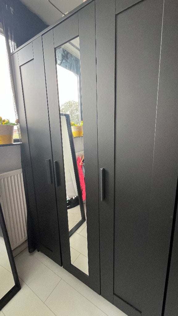 Ikea Brimmes kledingkast, Ophalen, Met deur(en), Gebruikt, 100 tot 150 cm