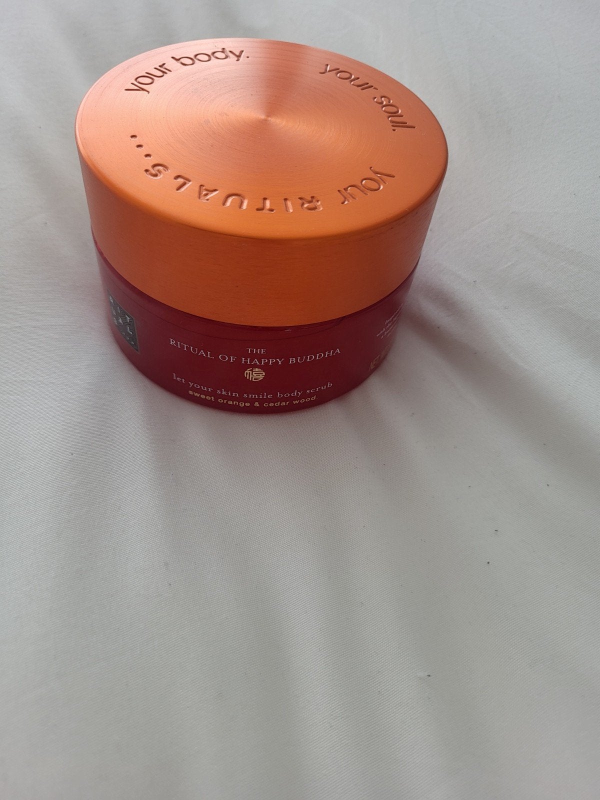 Ritual of Happy budha body scrub nieuw, Ophalen of Verzenden, Nieuw, Gehele gezicht