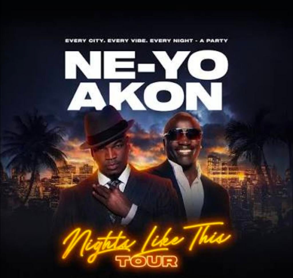 Ne-yo Akon nights like this tour kaartjes concert Amsterdam, Twee personen, Oktober