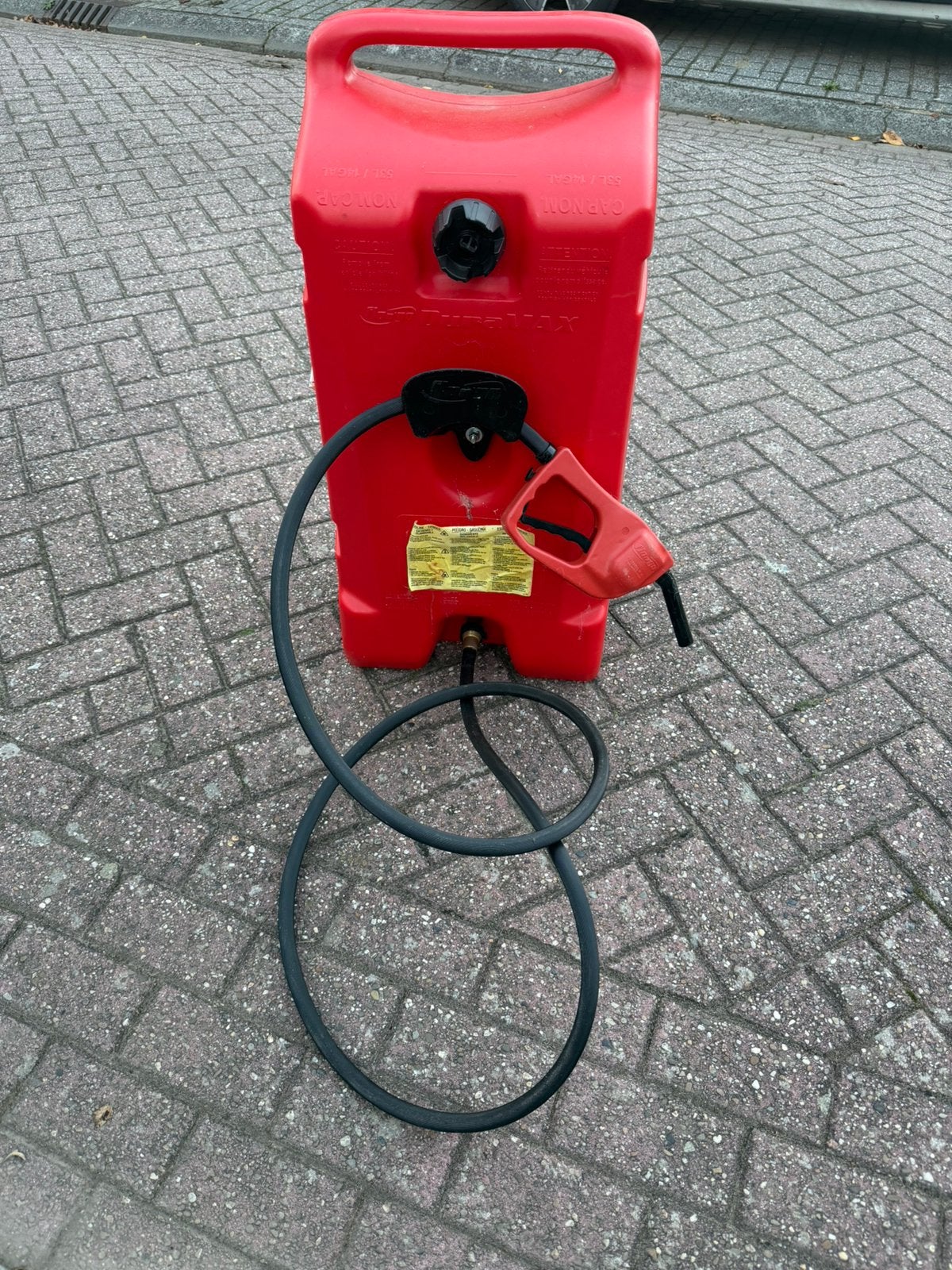 Duramax 53 liter mobiele brandstof tank, Watersport en Boten, Ophalen of Verzenden, Zo goed als nieuw, Motor en Techniek