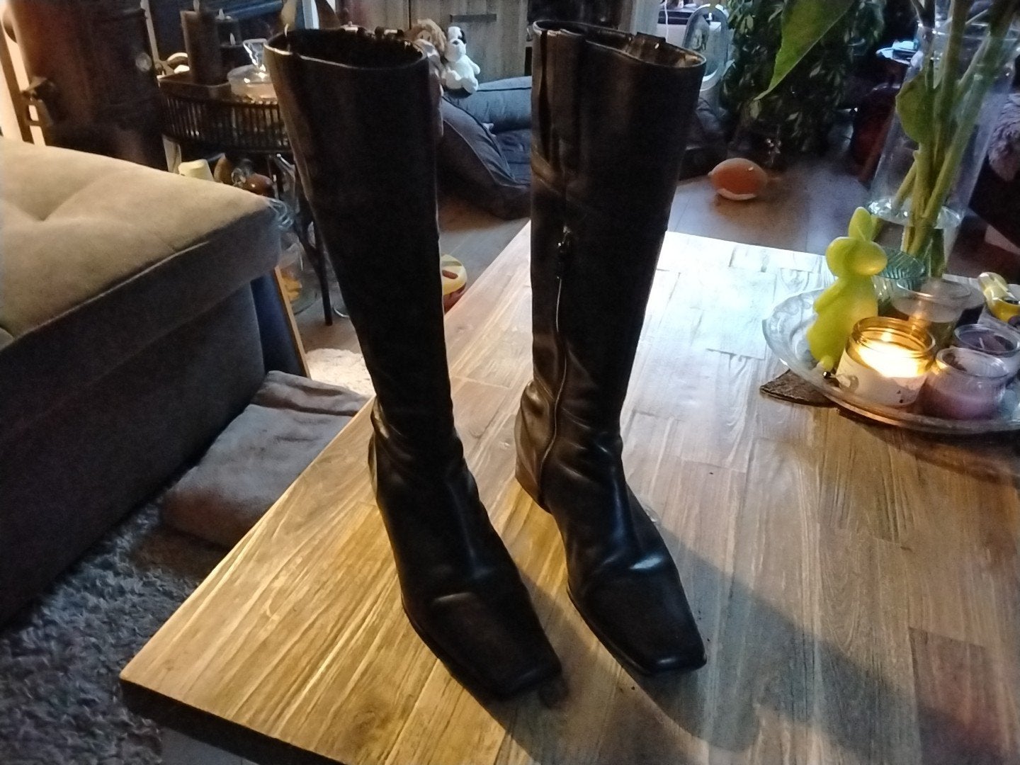 Ecco laarzen 39, Kleding | Dames, Zwart, Ophalen of Verzenden, Zo goed als nieuw, Hoge laarzen
