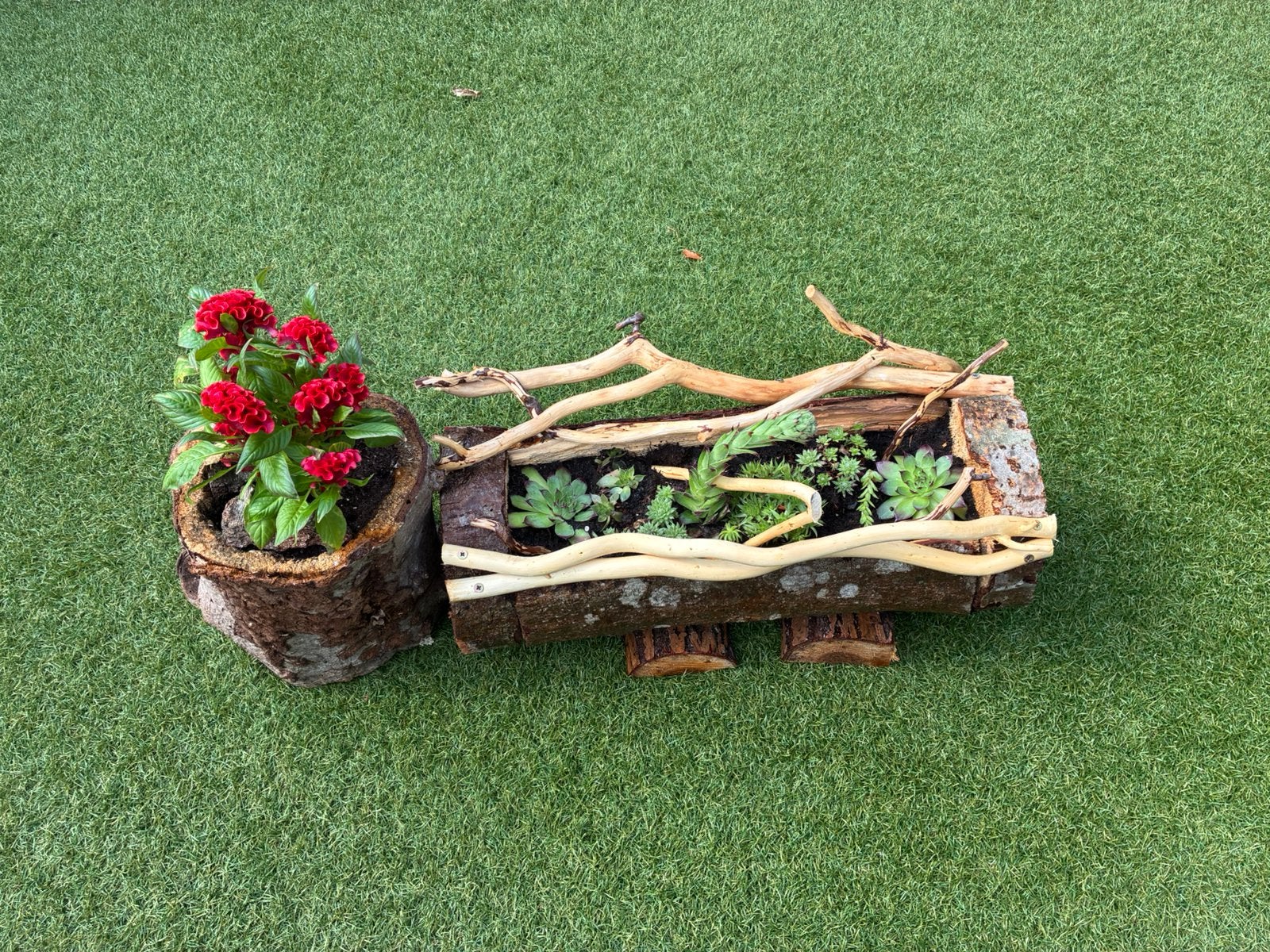 Boomstam decoratie, Ophalen of Verzenden, Zo goed als nieuw, Rond, Overige materialen