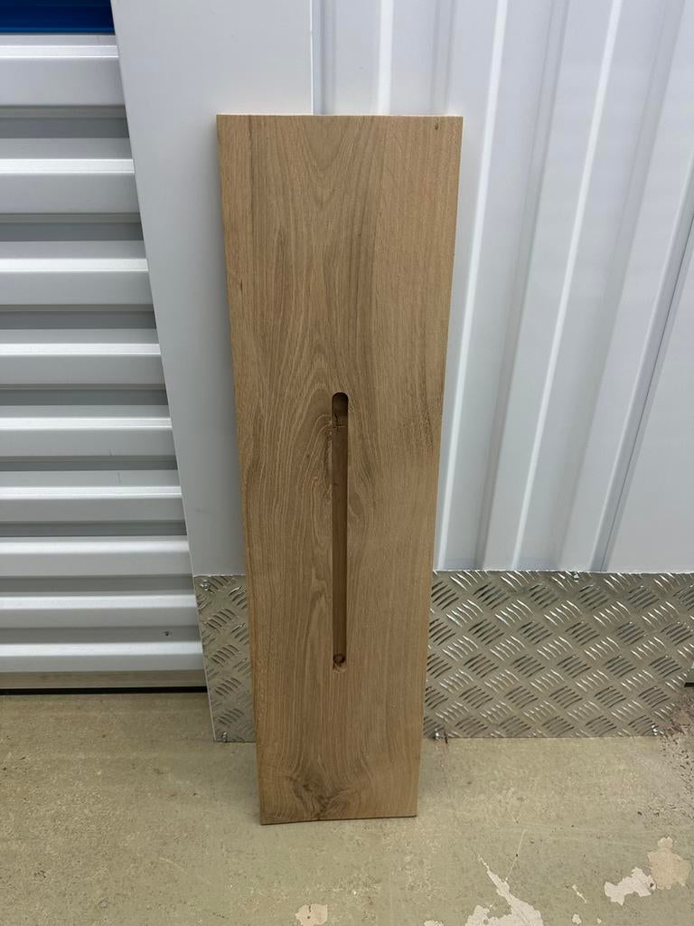 Nieuw: naturel badplank eikenhout - 80 cm, Ophalen of Verzenden, Nieuw, Bruin, Overige typen