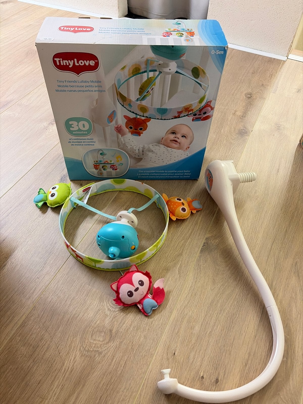 Tiny Love Tiny Friends Lullaby Mobile - Muziekmobiel, Ophalen, Zo goed als nieuw, Mobiel, Met geluid