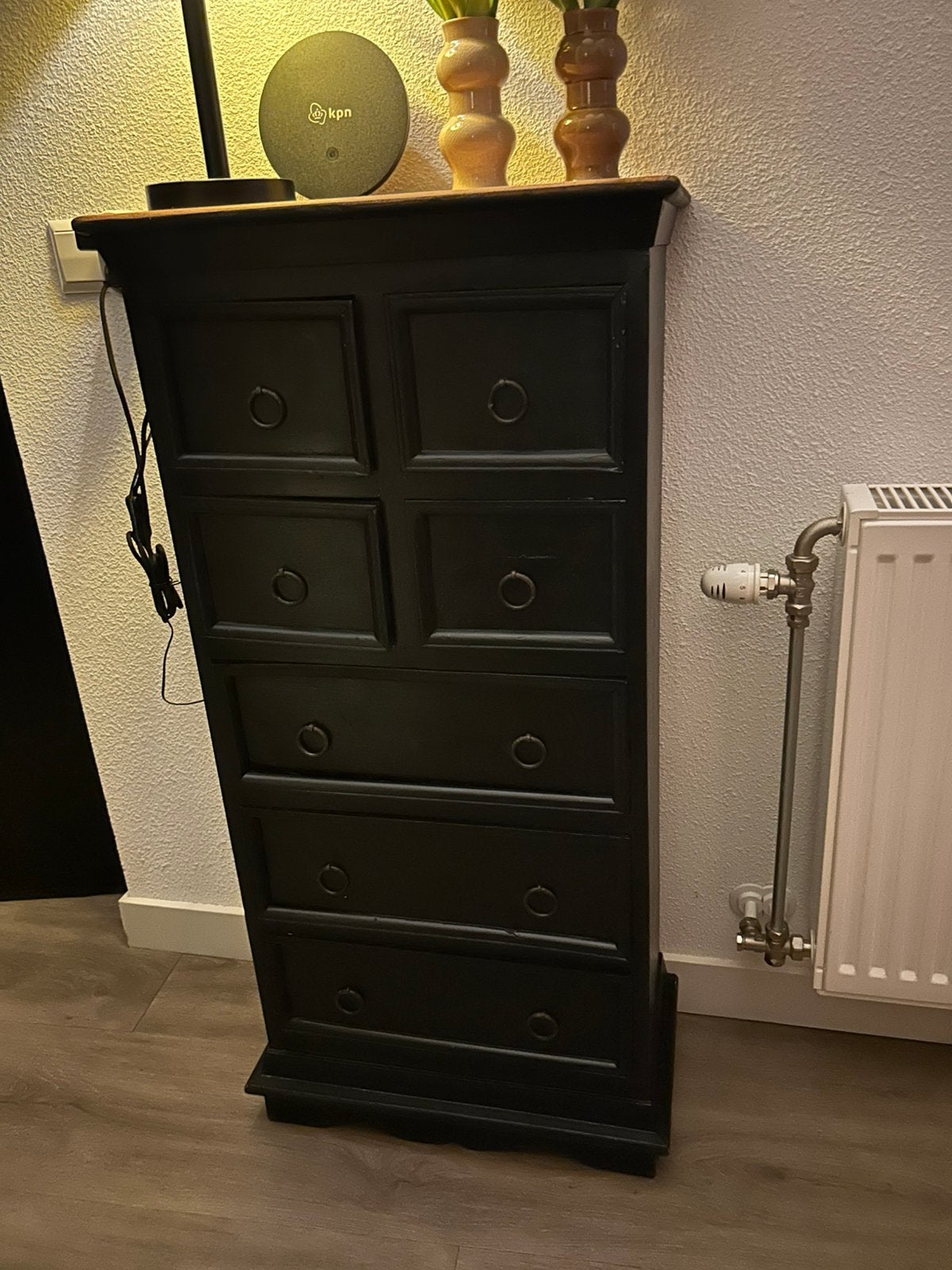 Zwart kastje, Huis en Inrichting, Ophalen, Gebruikt