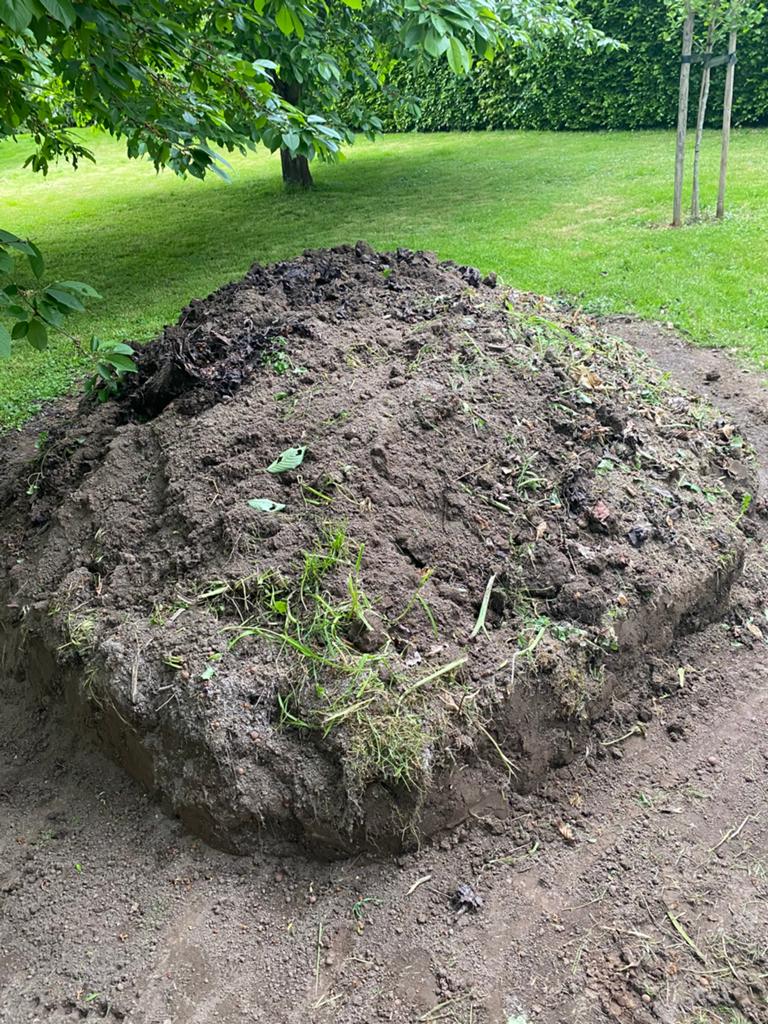Gratis af te halen teelaarde (niet onkruidvrij), Ophalen