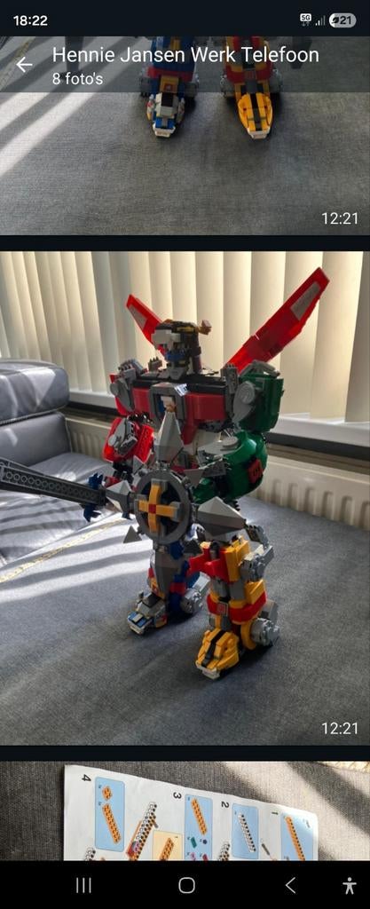 Voltron Chinese Lego - Grote Robot Bouwset, Ophalen of Verzenden, Zo goed als nieuw, Overige merken