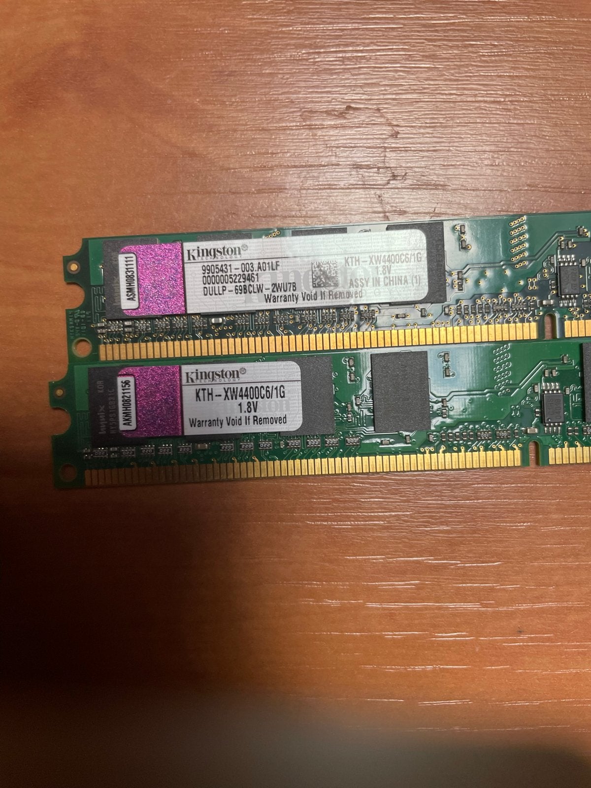 2x 2GB Kingston RAM Geheugen (DDR2), Computers en Software, RAM geheugen, Ophalen of Verzenden, DDR2, Desktop, Gebruikt