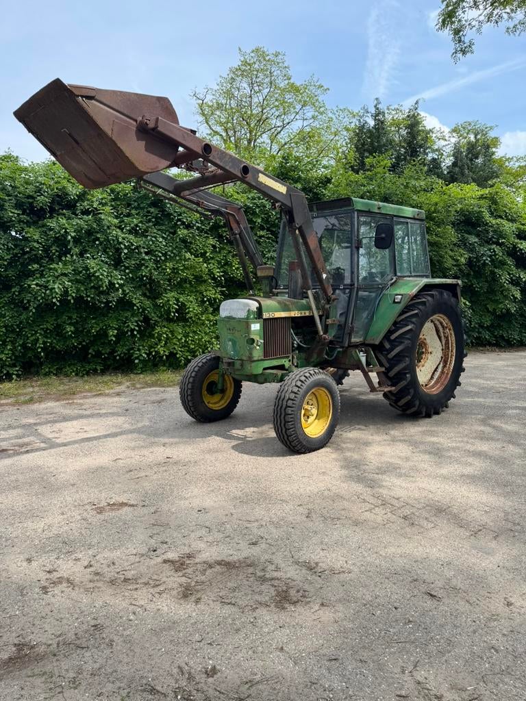 John Deere 2130 met voorlader en kenteken, Zakelijke goederen, Ophalen of Verzenden, Gebruikt, Tot 80 Pk, John Deere