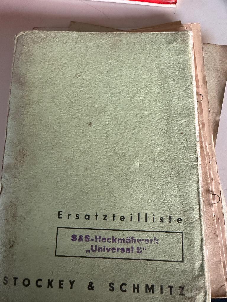 Onderdelen lijst van s&s maaibalken voor deutz, Ophalen of Verzenden, Gelezen, Catalogus