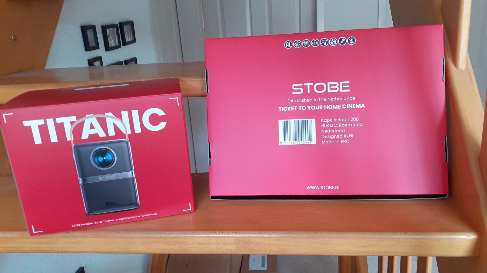 Stobe Titanic Mini Beamer - Draagbare Home Cinema, Audio, Tv en Foto, Beamers, Overige technologieën, Nieuw, Ophalen of Verzenden