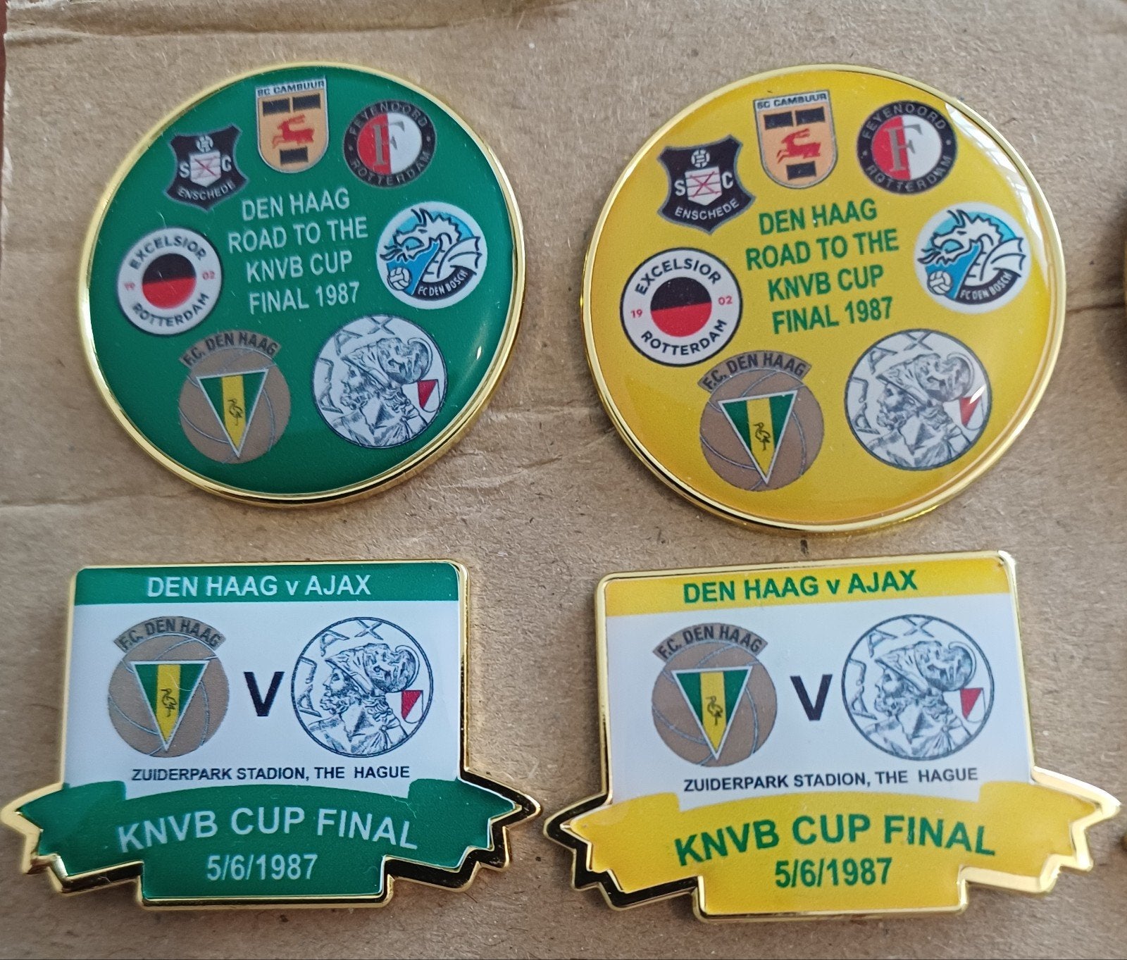 pins bekerfinale FC Den Haag 1987, Verzamelen, Ophalen of Verzenden, Zo goed als nieuw, Sport
