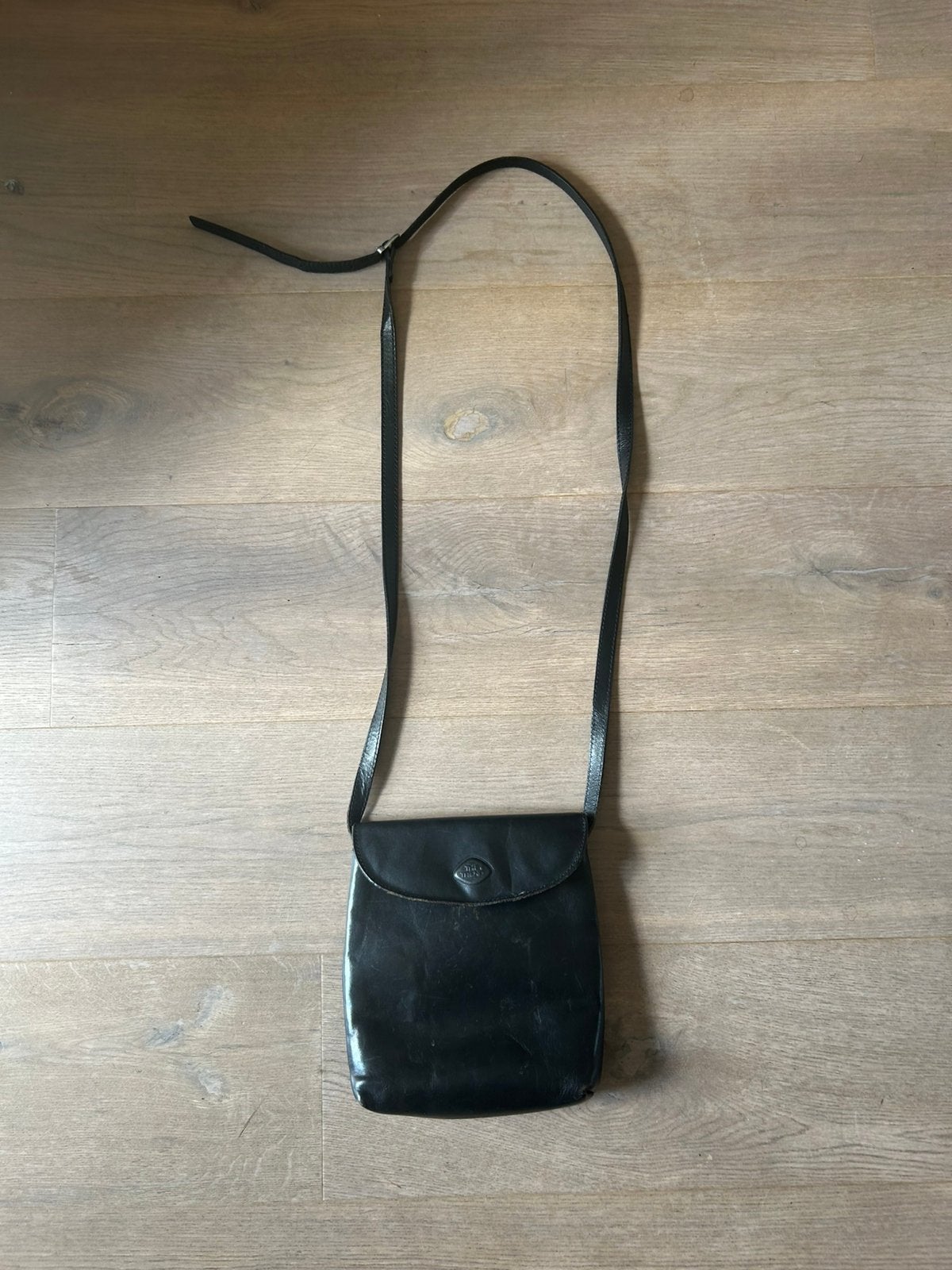 Leren zwarte schoudertas The Trend, Overige merken, Gebruikt, Zwart, Ophalen of Verzenden