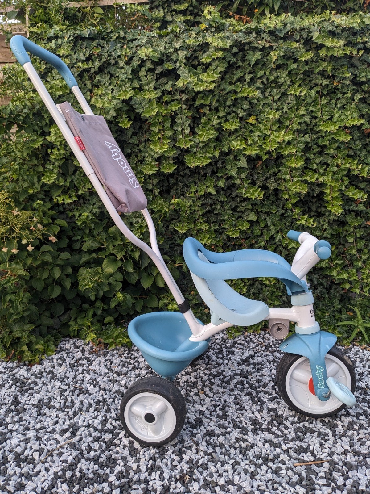 Smoby driewieler met duwstang, Ophalen