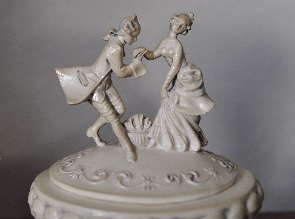 Vintage Doosje Fontanini Bijouxdoosje 10 cm, Ophalen of Verzenden