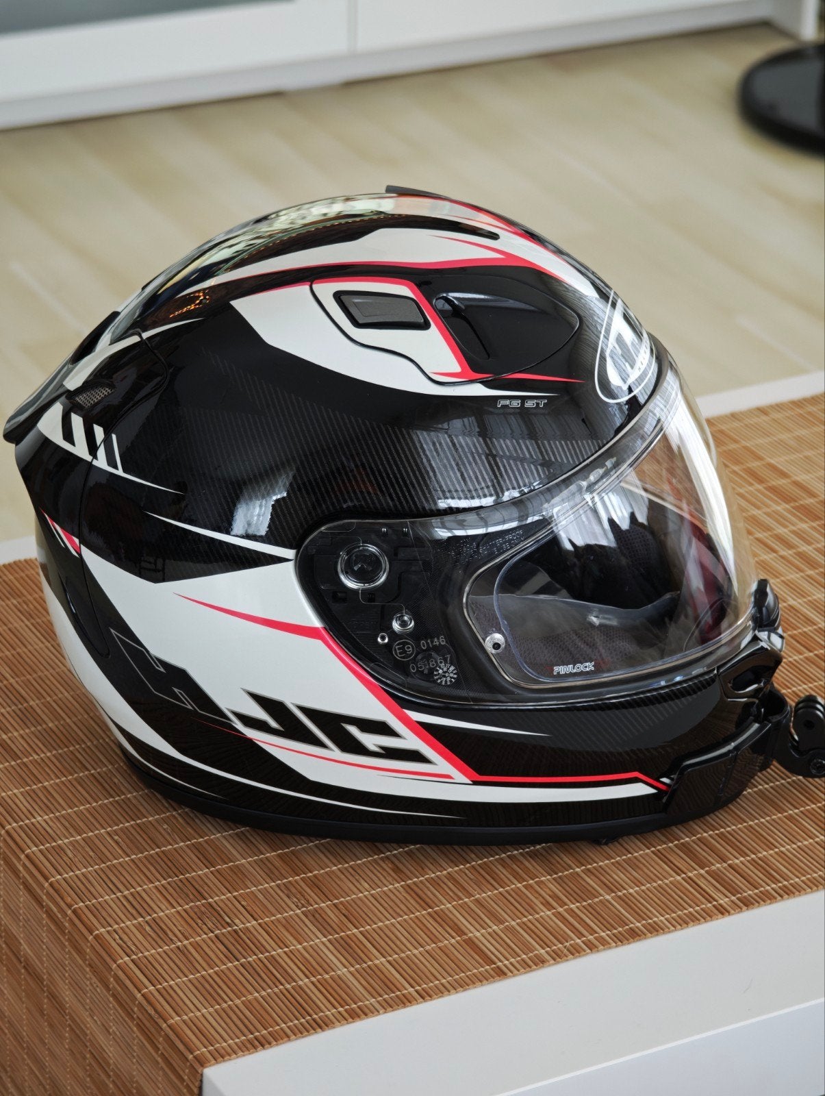 HJC Motorhelm met pinlock Maat XS, Motoren, XS, Heren, HJC, Ophalen of Verzenden
