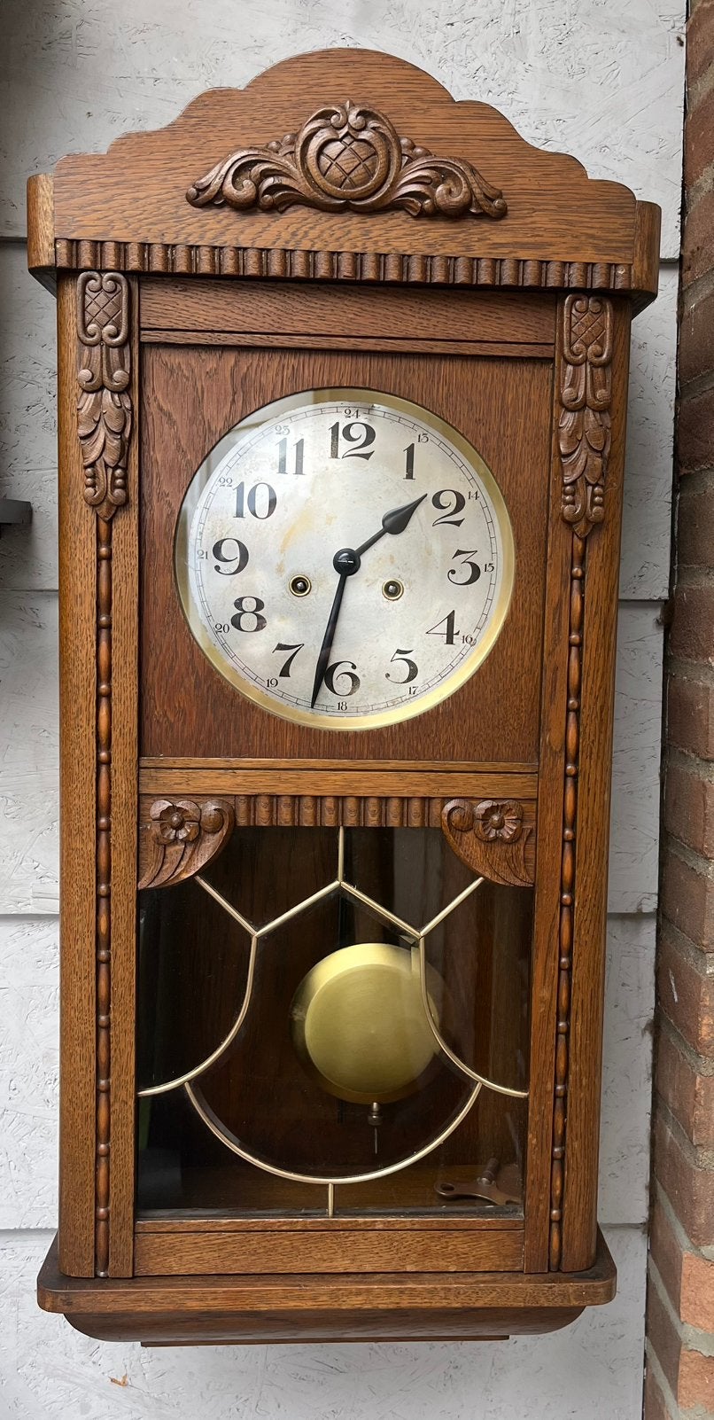 Originele Friedrich Mauthe schwenningen regulateur, Antiek en Kunst, Antiek | Klokken, Ophalen