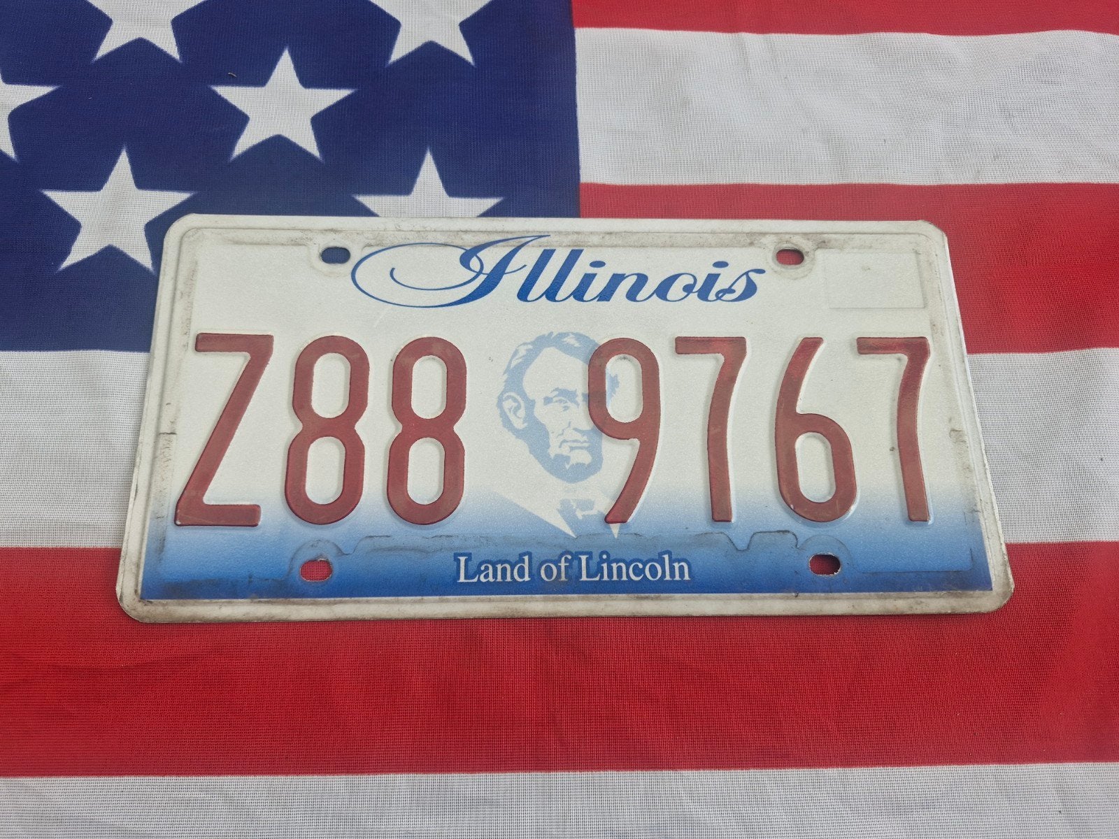 Kentekenplaat Illinois USA nummerbord Nummerplaat License VS, Verzenden, Auto's