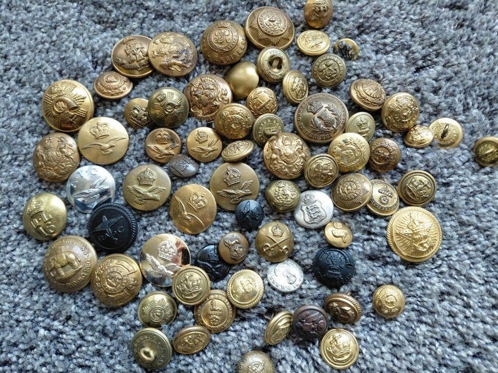 Verzameling van Engelse militaire uniform knopen RAF etc.., Ophalen of Verzenden